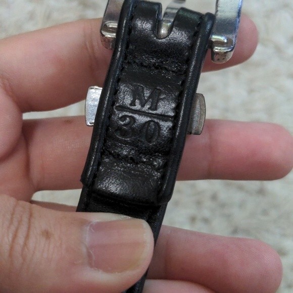 Brighton Skinny Black Western Beaded  Belt